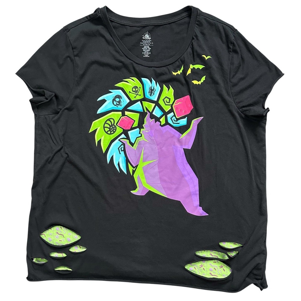 Disney‎ Haunted Mansion Oogie Boogie Distressed Shirt Halloween Tee Women's XXL